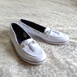 Like-New Keds White Loafers